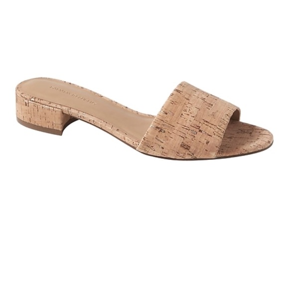 low heel slide sandals